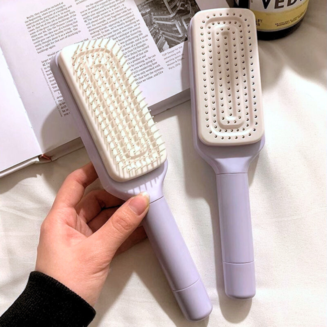 Breasey™ – Self-Cleaning Hair Brush